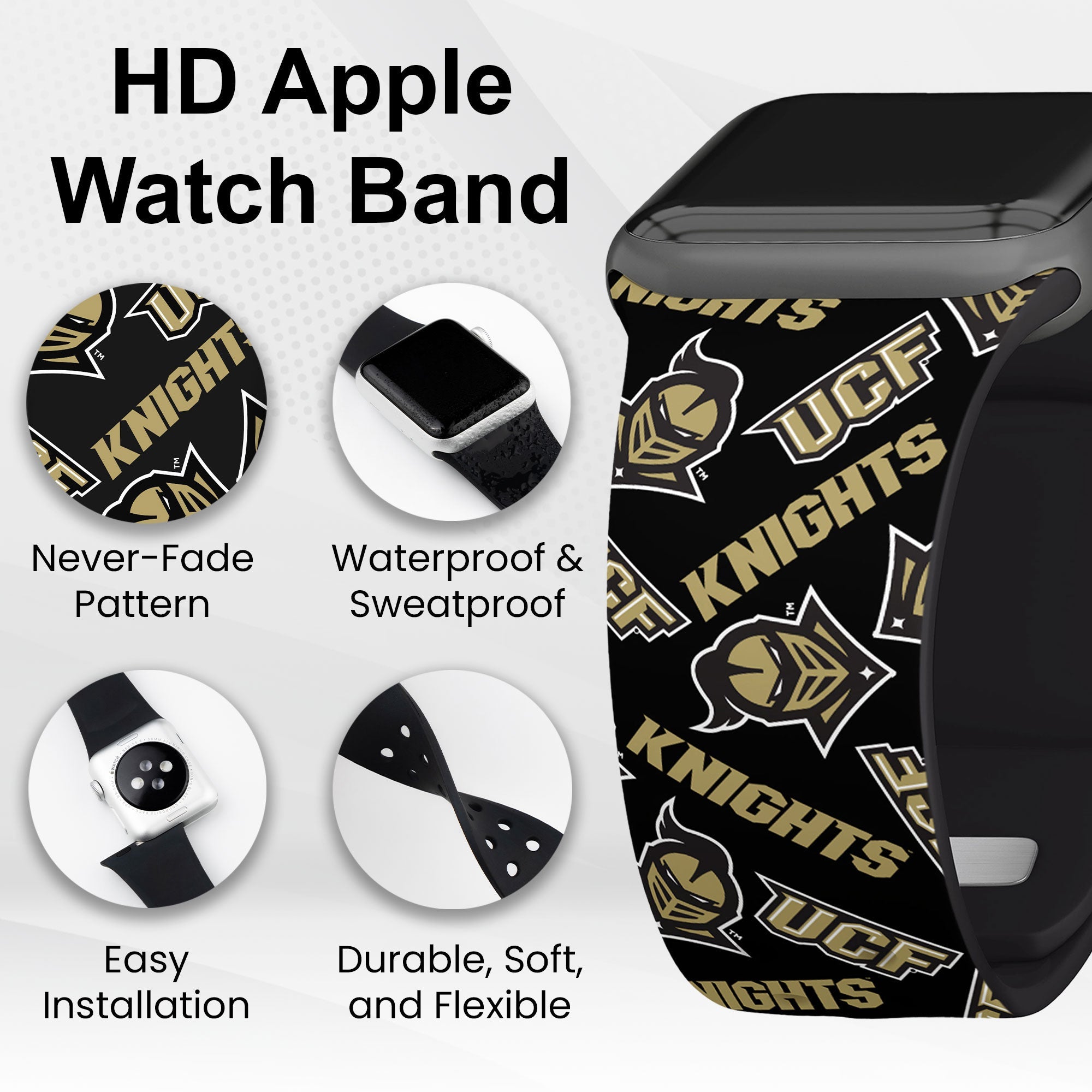 Central Florida Knights HD Apple Watch Band 15