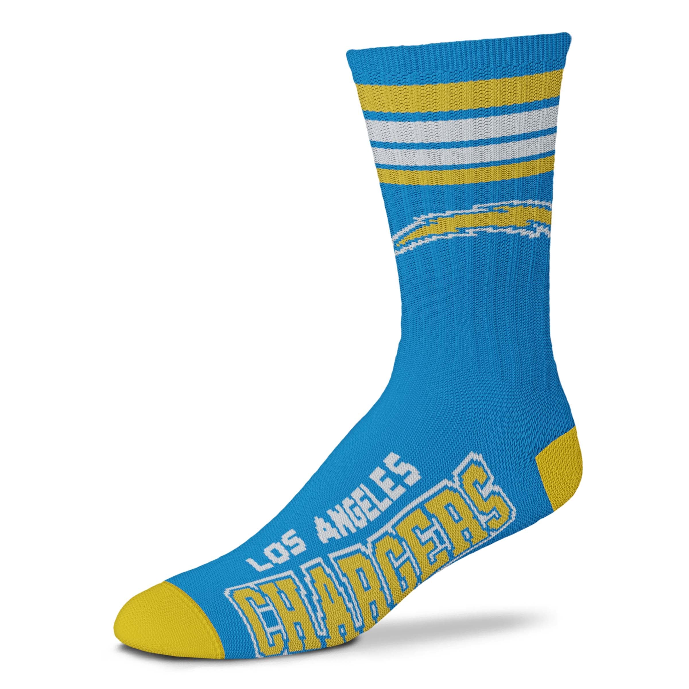Los Angeles Chargers Men's 4 Stripe Deuce Socks 1