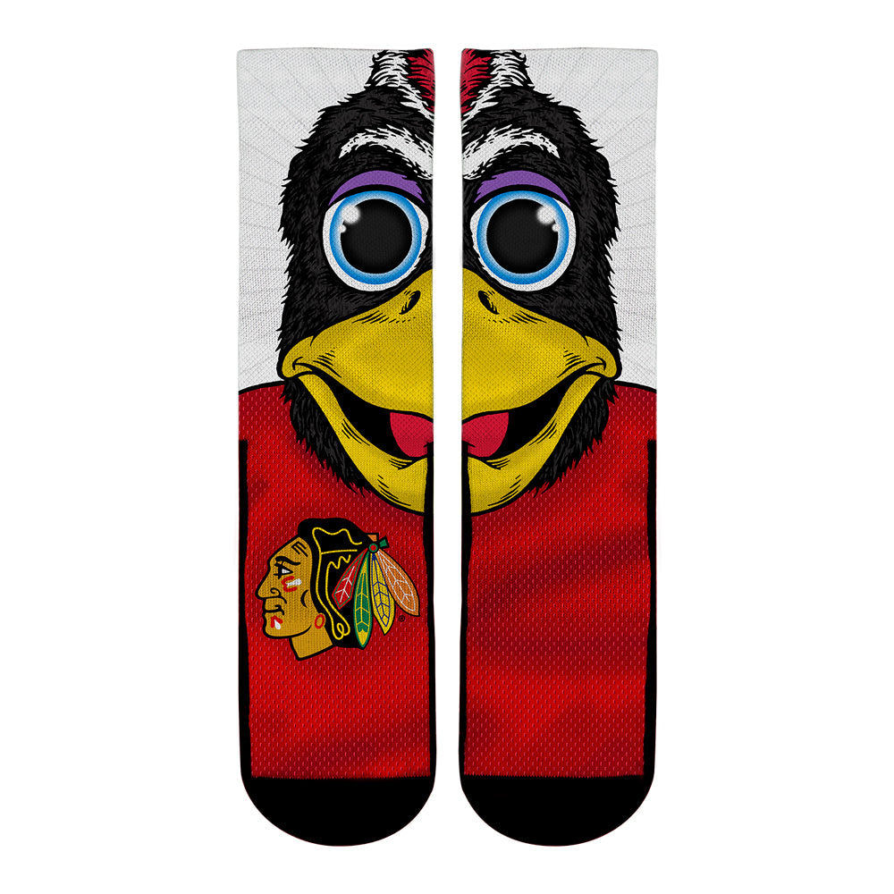 Chicago Blackhawks - Split Face Mascot | Rock 'Em Socks