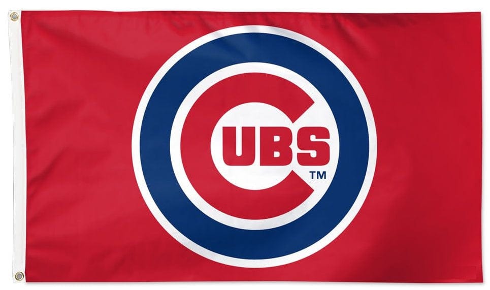 Chicago Cubs Flag 3x5 Logo Red 1