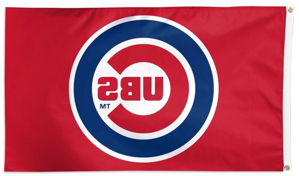 Chicago Cubs Flag 3x5 Logo Red 2