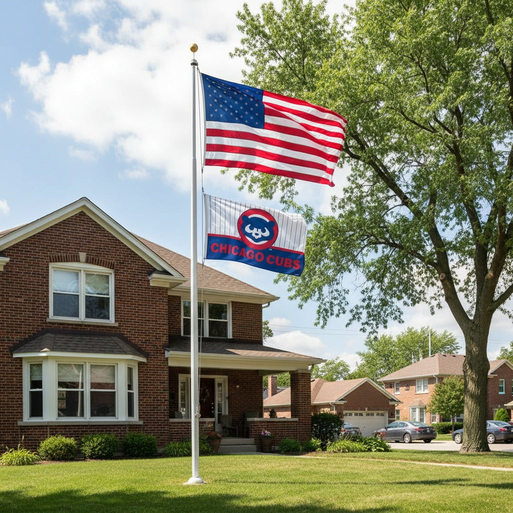 Chicago Cubs Flag 3x5 Pinstripe Cooperstown