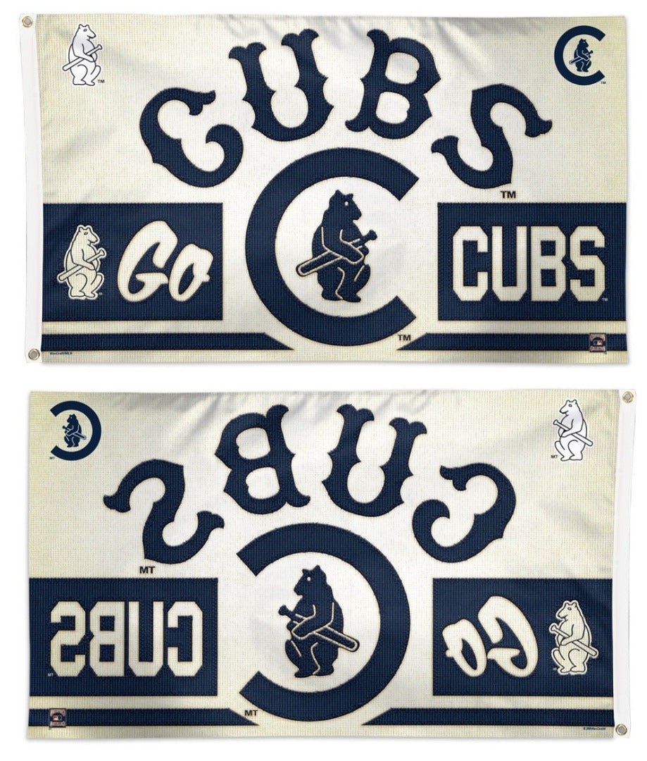 Chicago Cubs Flag 3x5 Retro Logo Field Of Dreams