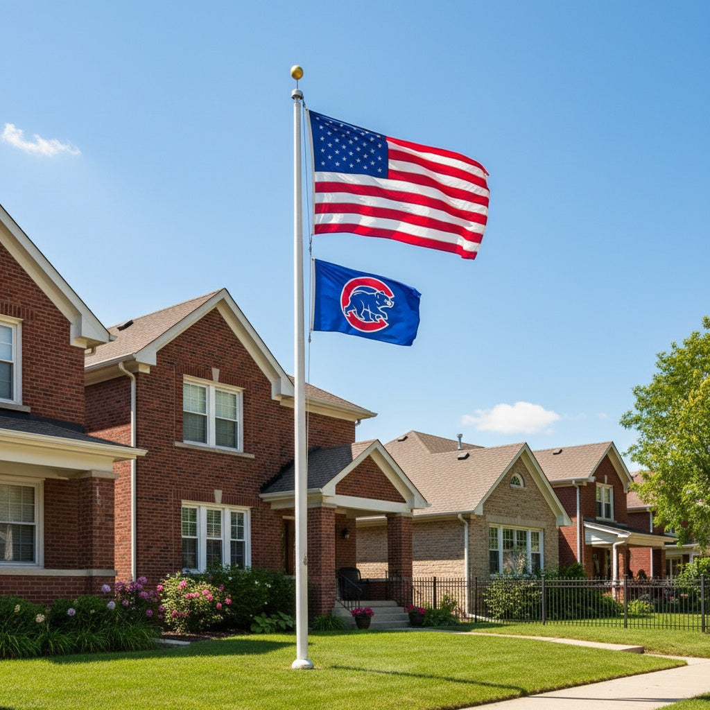 Chicago Cubs Flag 3x5 Walking Cub Logo Single Sided