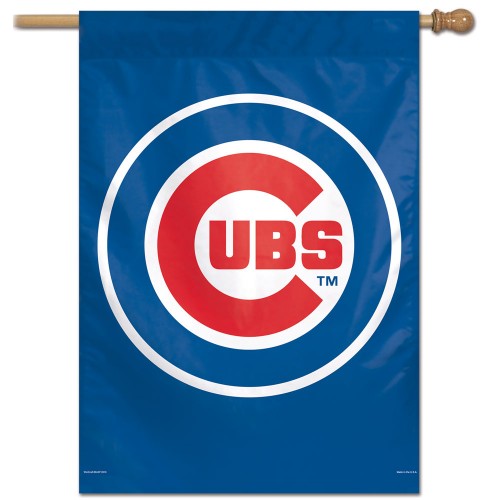 Chicago Cubs Flag Primary Logo House Banner