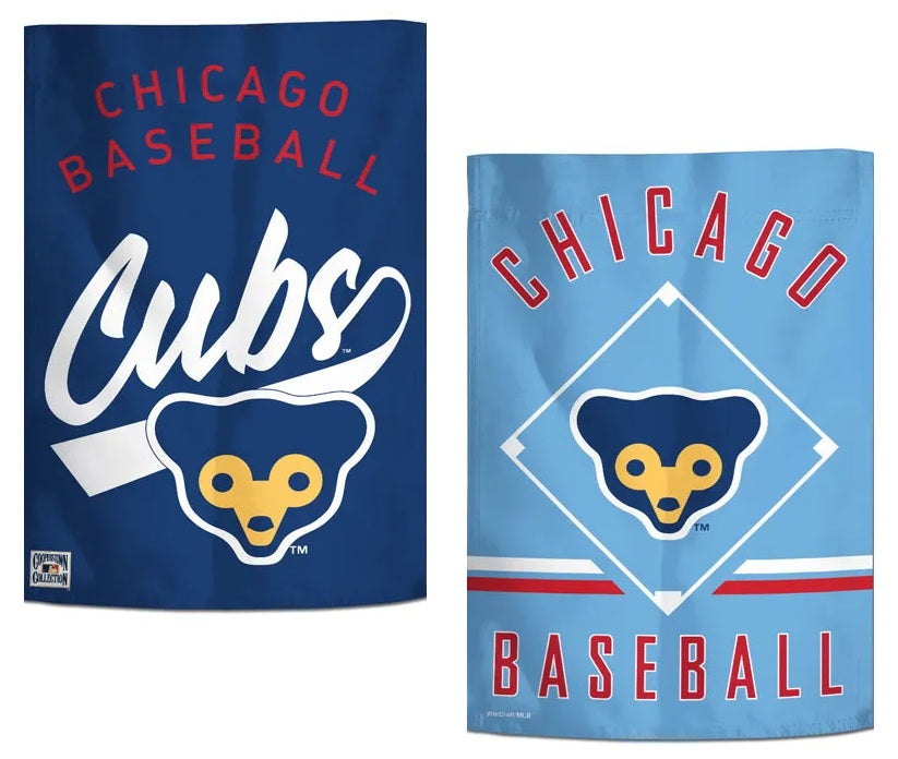 Chicago Cubs Garden Flag 2 Sided Vintage Logo