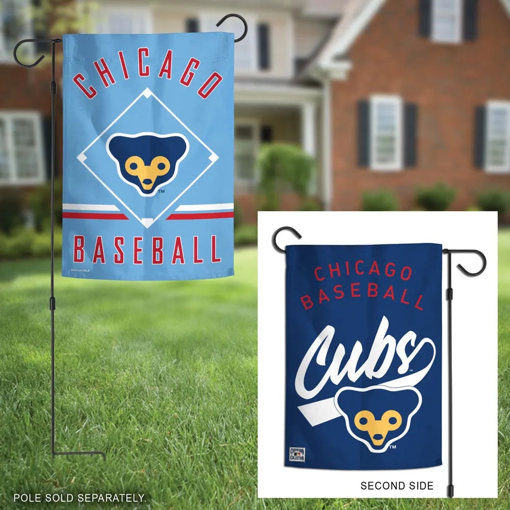Chicago Cubs Garden Flag 2 Sided Vintage Logo