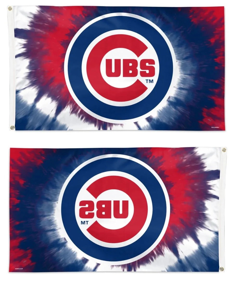 Chicago Cubs Tie Dye 3x5 Flag