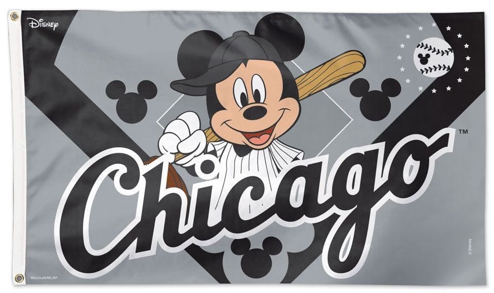 Chicago White Sox Flag 3x5 Mickey Mouse Baseball 1