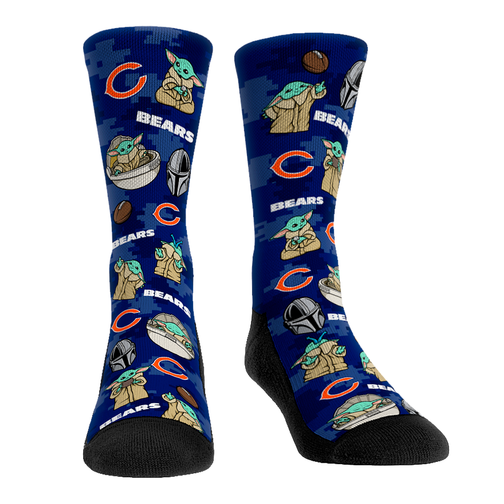 Chicago Bears - Star Wars  - Grogu All-Over | Rock 'Em Socks 1