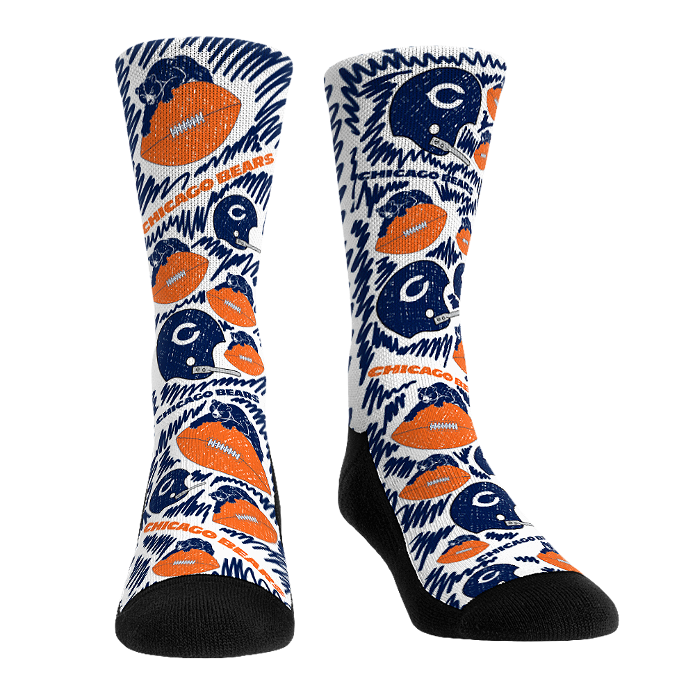 Chicago Bears - Throwback Logo Sketch | Rock 'Em Socks 1