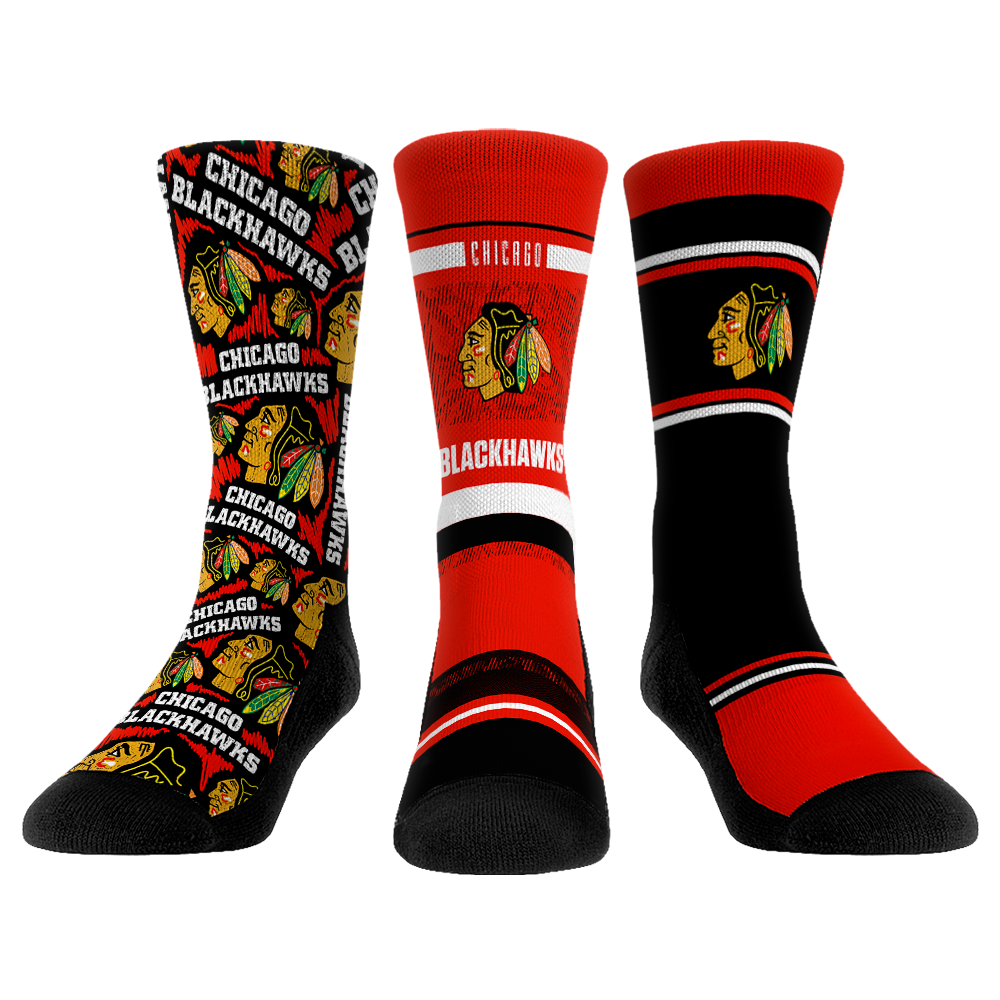 Chicago Blackhawks - 3-Pack | Rock 'Em Socks