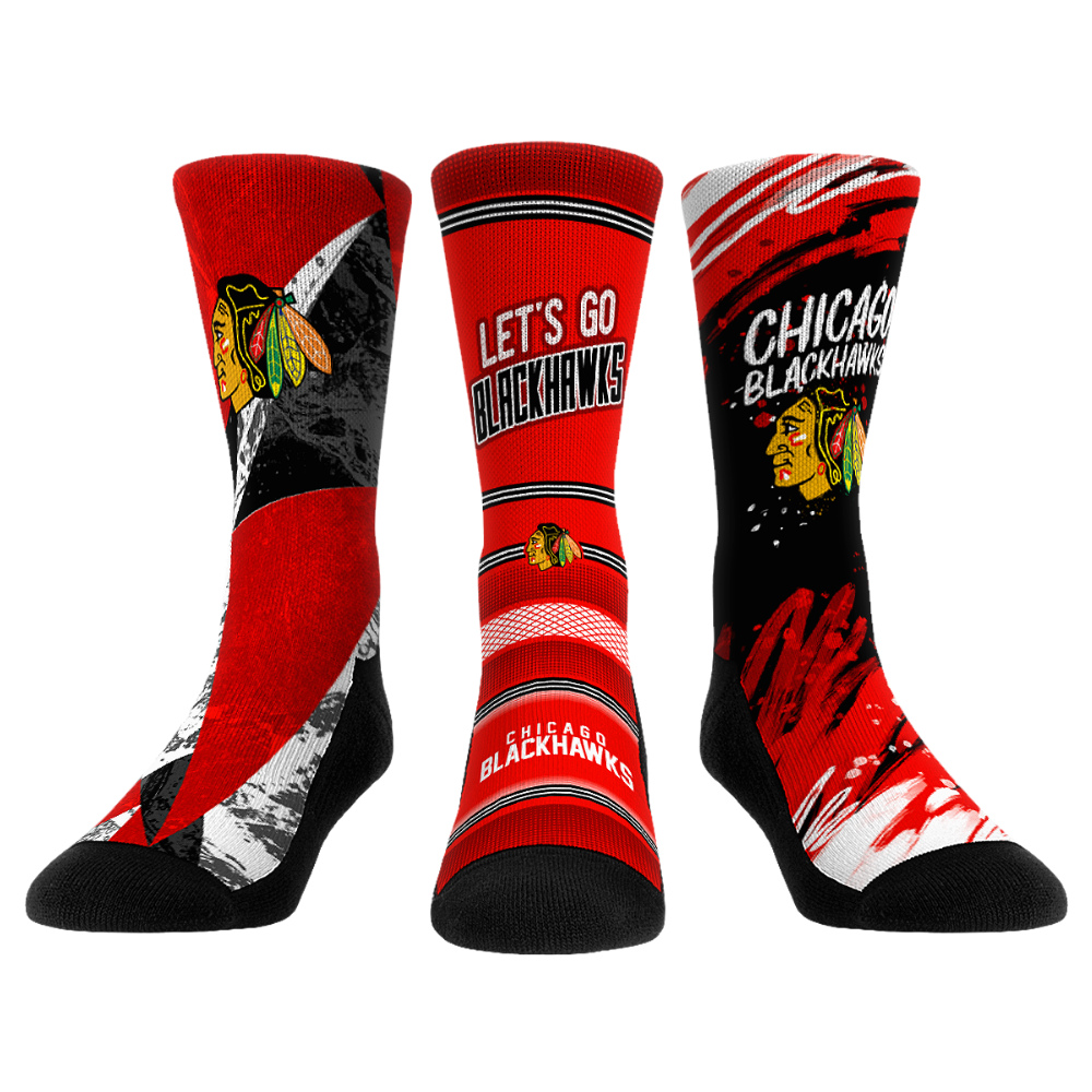 Chicago Blackhawks - Power Play 3-Pack | Rock 'Em Socks