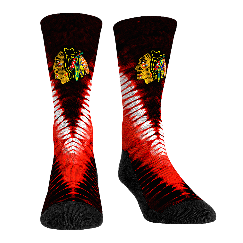 Chicago Blackhawks - V Shape Tie Dye | Rock 'Em Socks