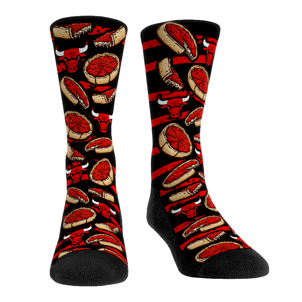 Chicago Bulls - Deep Dish Pizza | Rock 'Em Socks