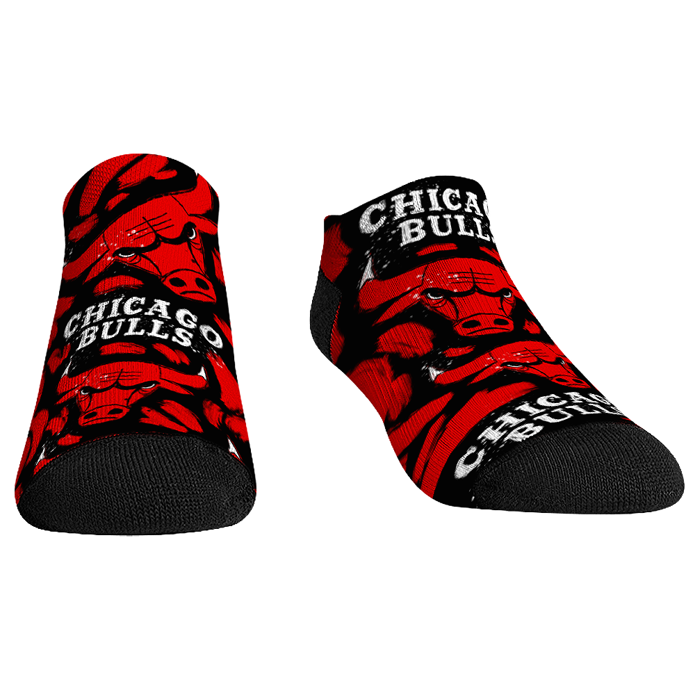 Chicago Bulls - Low Cut  - Logo Paint | Rock 'Em Socks
