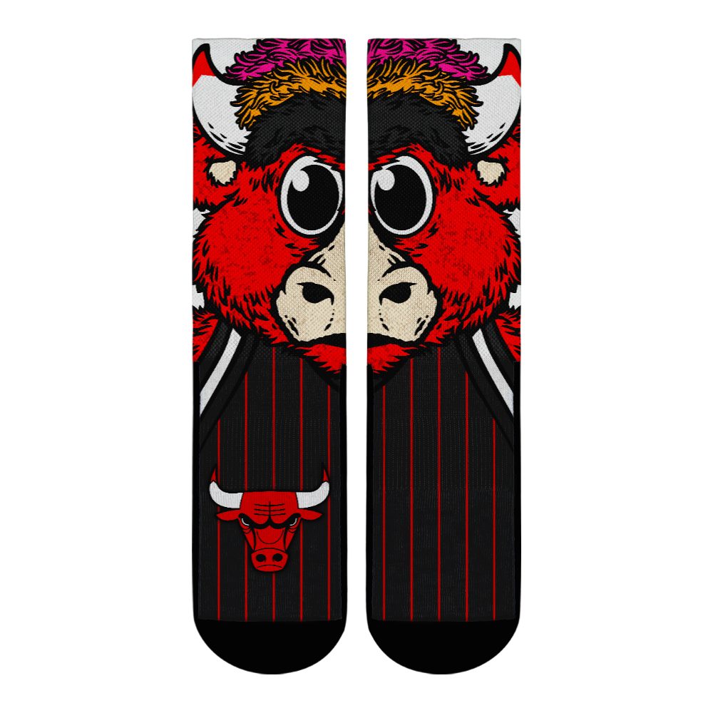 Chicago Bulls - Split Face Mascot | Rock 'Em Socks
