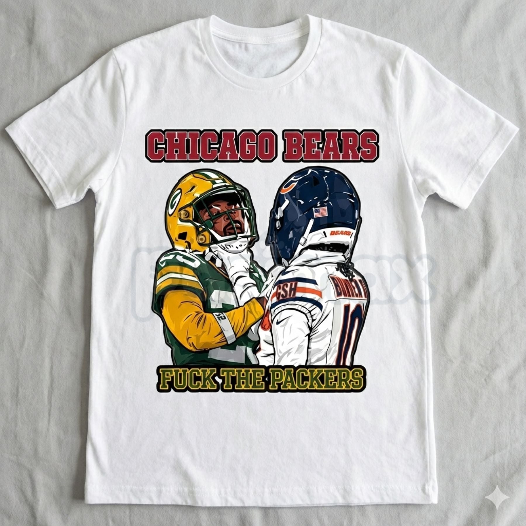 Chicago Bears Rivalry Clash T-Shirt - Gameday Football Pride Graphic Tee, Chicago vs. Everybody Fan Apparel, Classic North Midway Rivalry Shirt 1