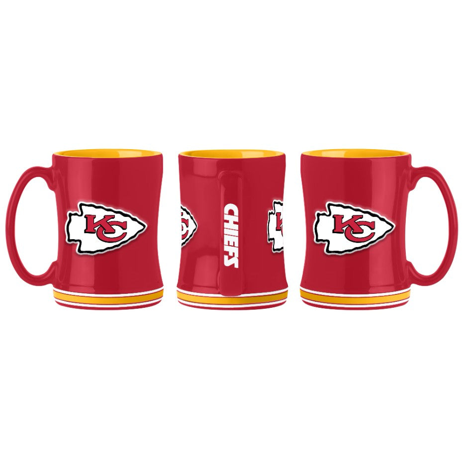 Kansas City Chiefs Logo Relief Coffee Mug 1