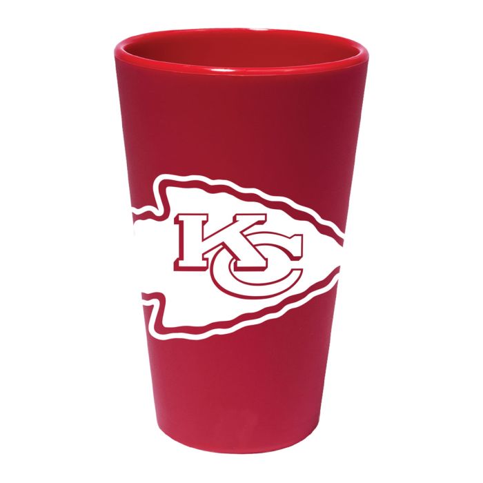 Kansas City Chiefs 16 oz Team Color Silicone Pint Glass 1