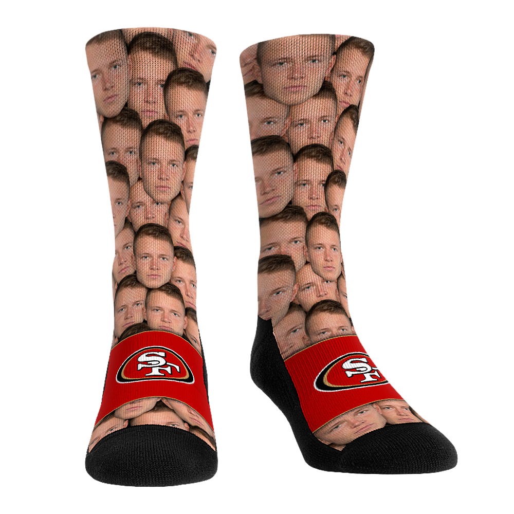 Christian McCaffrey - San Francisco 49ers  - Face Repeat | Rock 'Em Socks