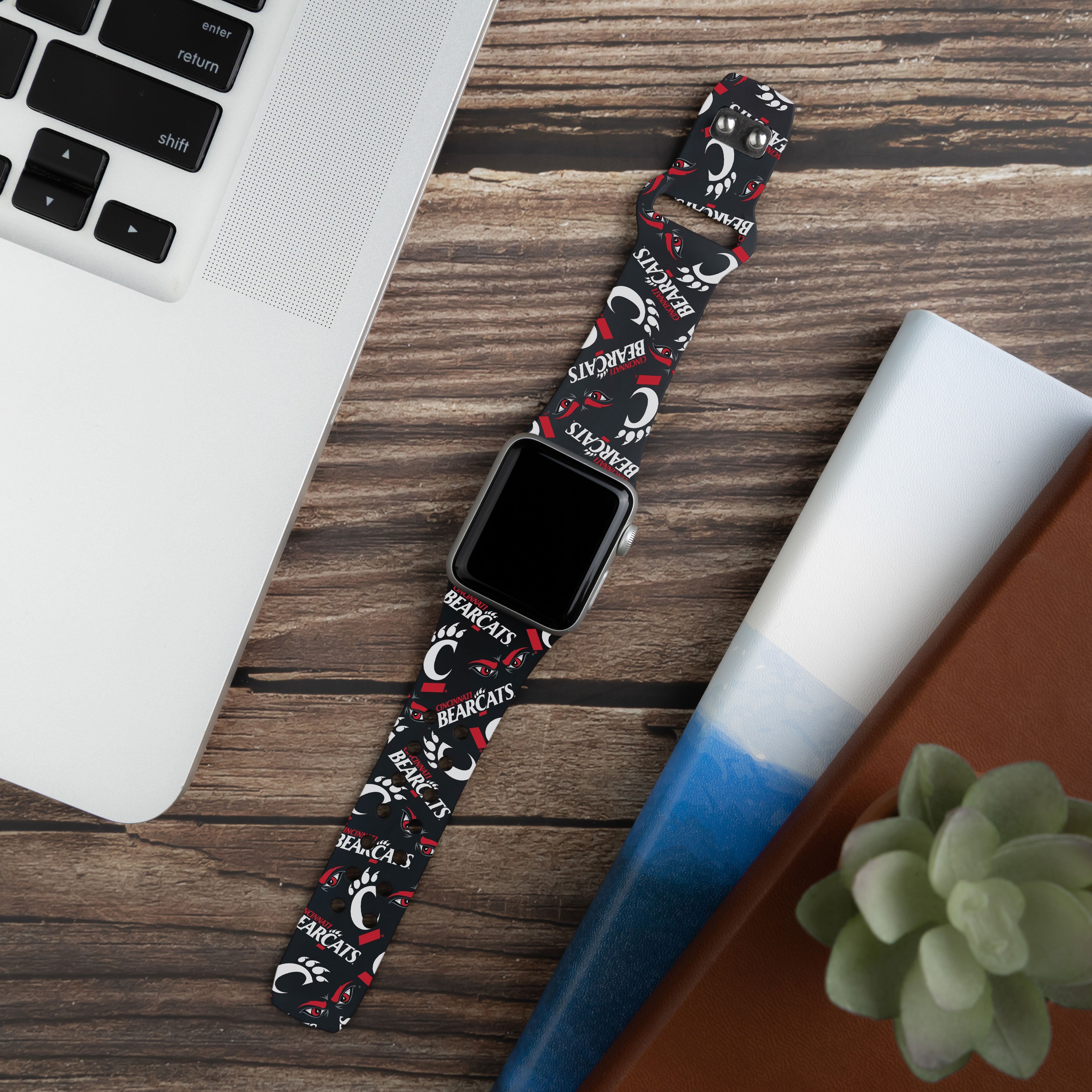Cincinnati Bearcats HD Apple Watch Band 14