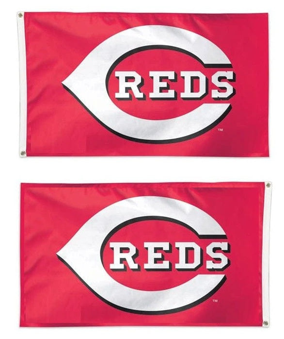 Cincinnati Reds Flag 3x5 Logo 2 Sided 1