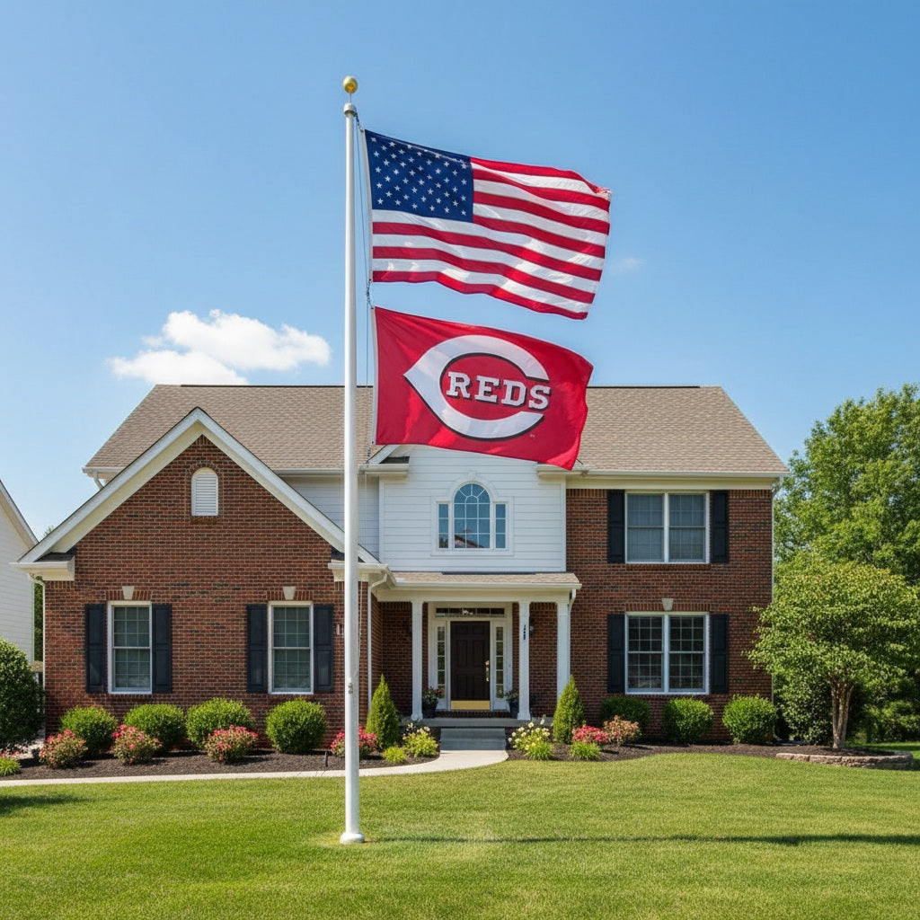 Cincinnati Reds Flag 3x5 Logo 2 Sided 2