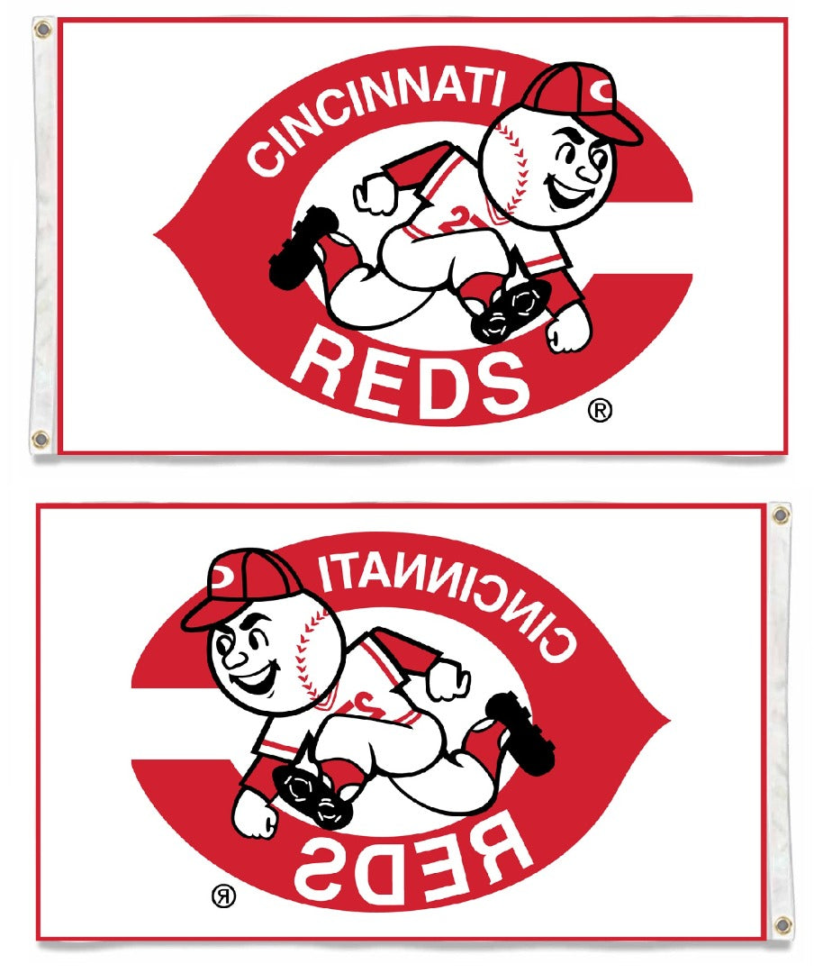 Cincinnati Reds Flag 3x5 Vintage Logo 1