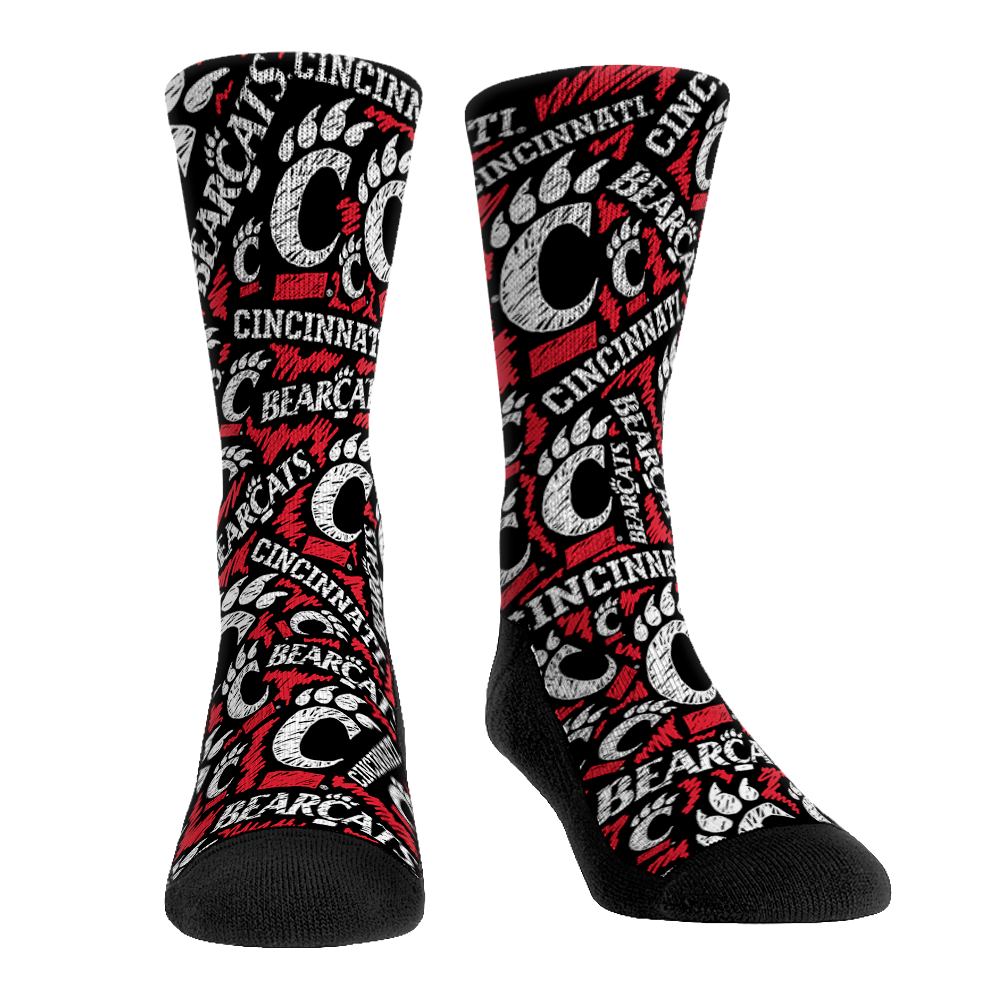 Cincinnati Bearcats - Logo Sketch | Rock 'Em Socks 3