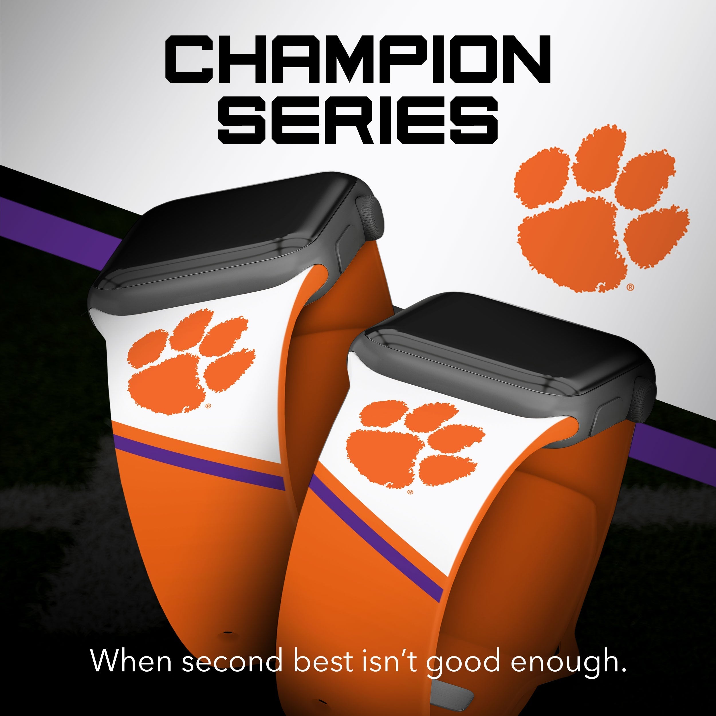 Clemson Tigers HD Apple Watch Band 18