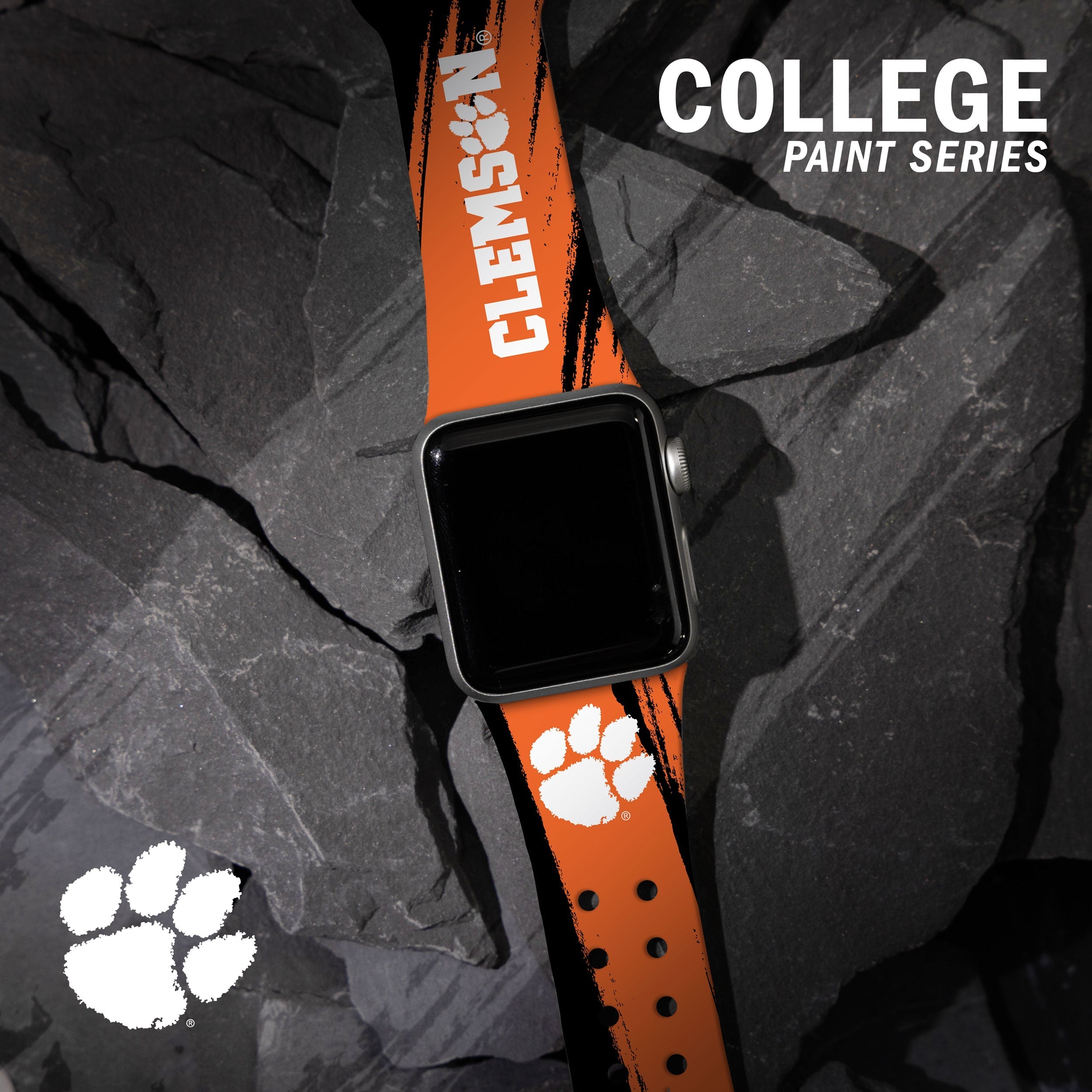 Clemson Tigers HD Apple Watch Band 27