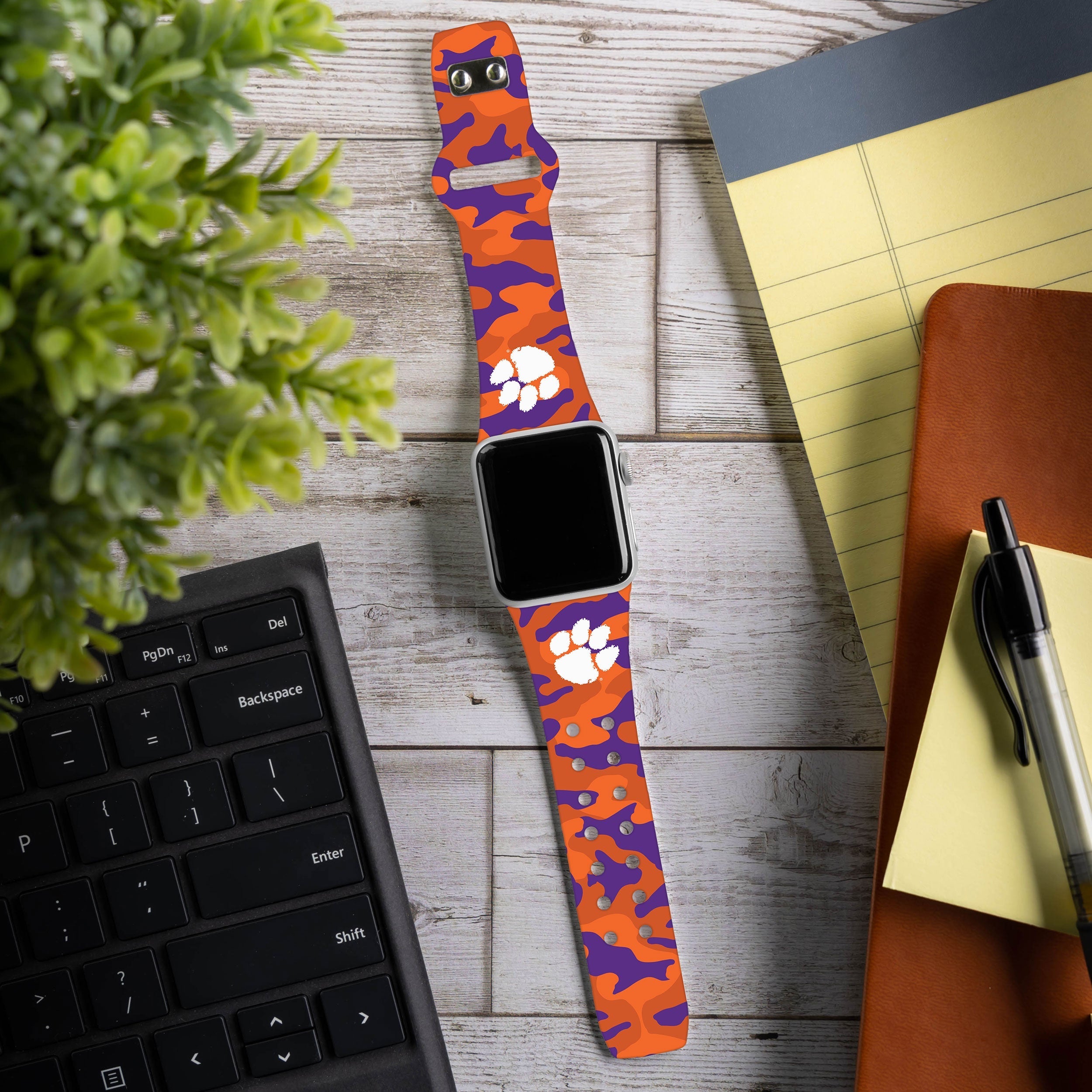 Clemson Tigers HD Apple Watch Band 23