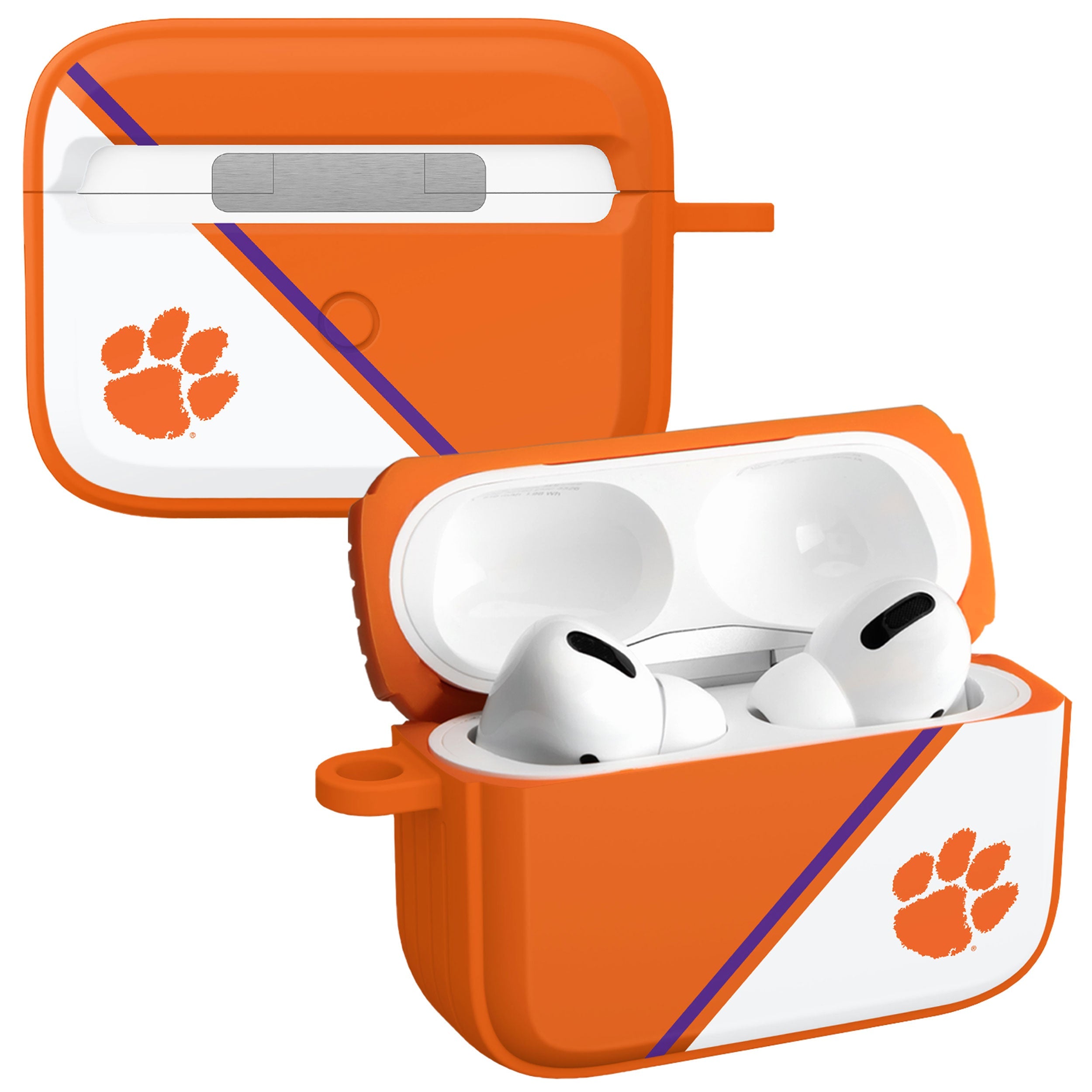 Clemson Tigers HDX Champion Series Apple AirPods Pro 1 & 2 Case Cover | Affinity Bands 1