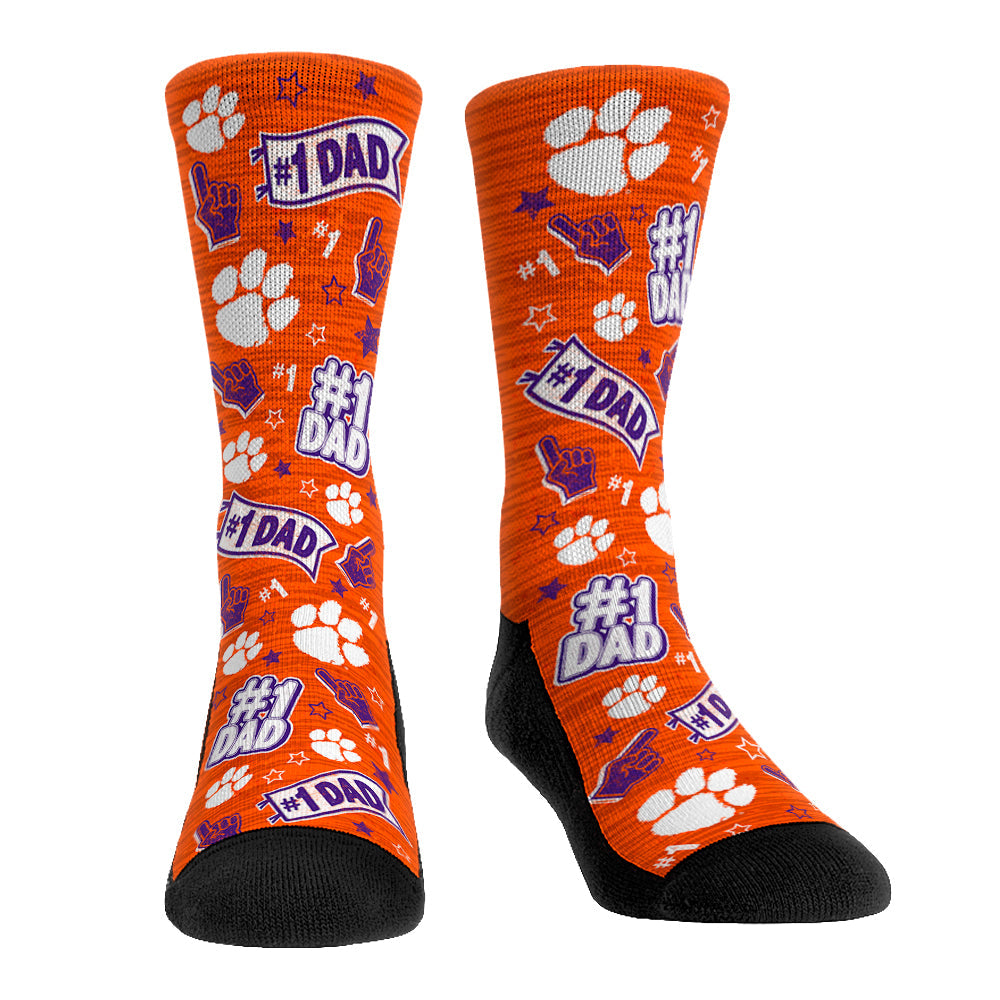 Clemson Tigers - #1 Dad | Rock 'Em Socks