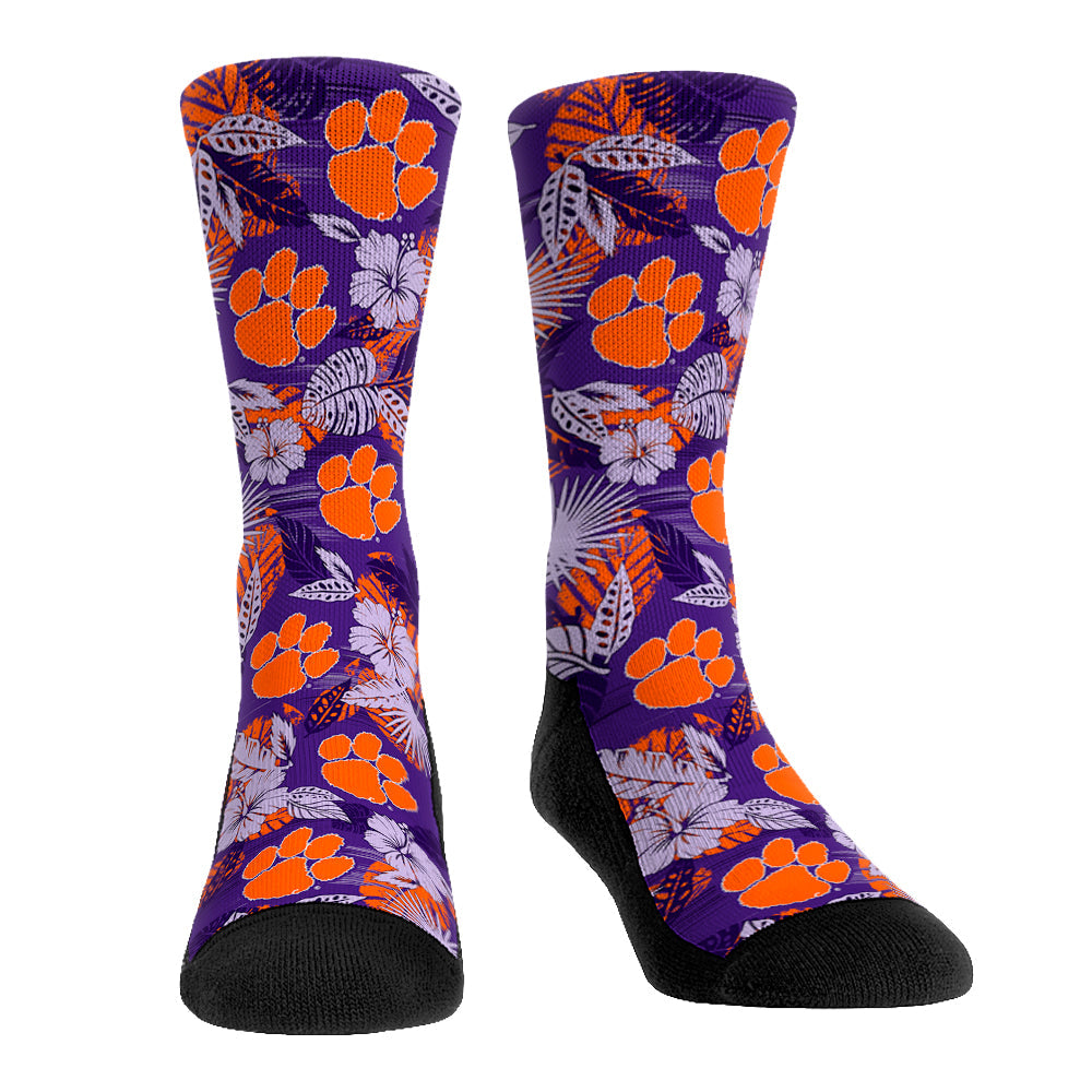 Clemson Tigers - Floral | Rock 'Em Socks