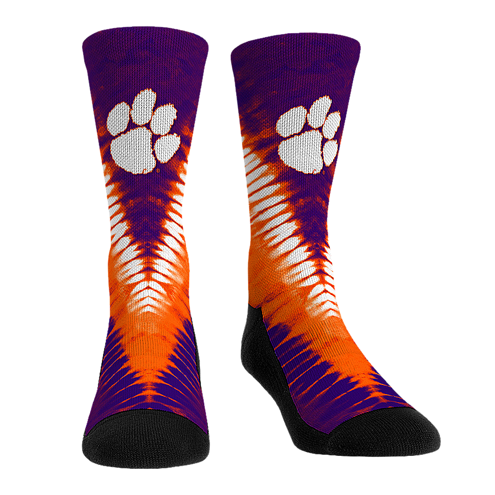Clemson Tigers - V Shape Tie Dye | Rock 'Em Socks