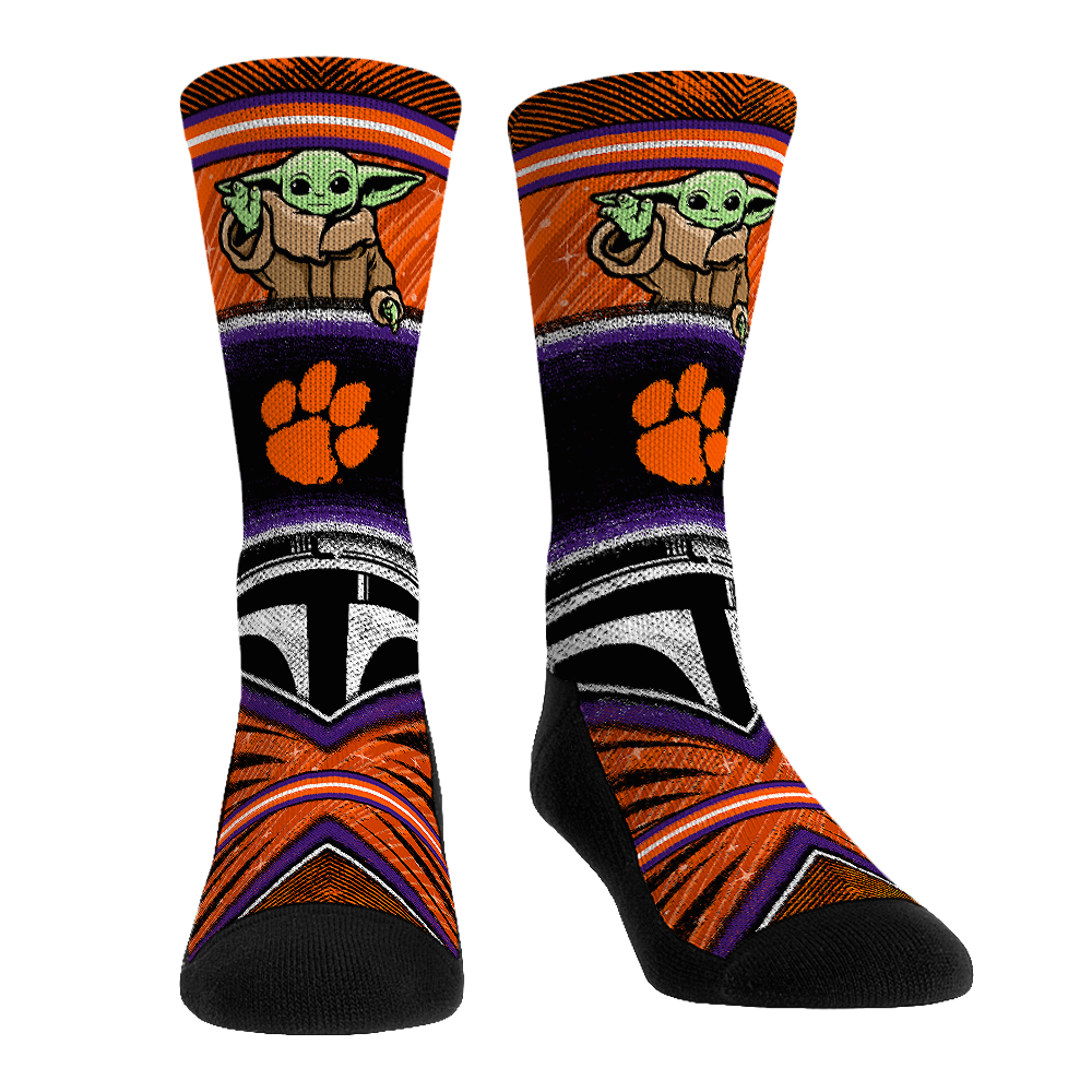 Clemson Tigers - Star Wars  - Grogu Intergalactic Fan | Rock 'Em Socks