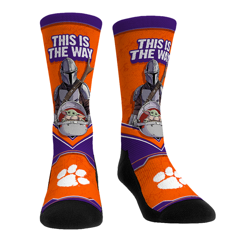 Clemson Tigers - Star Wars  - This is the Way | Rock 'Em Socks