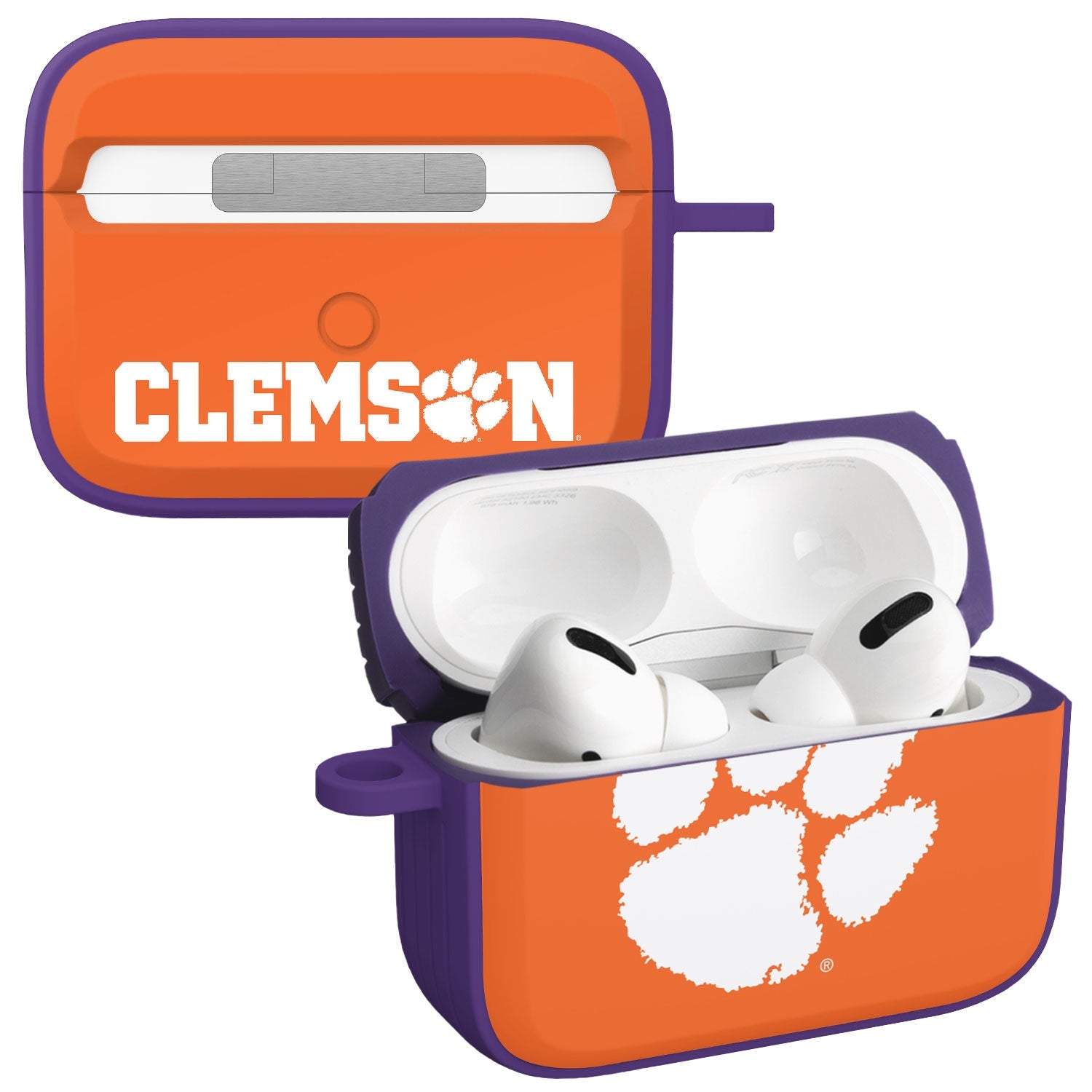 Clemson Tigers HDX Apple AirPods Pro 1 & 2 Case Cover 1