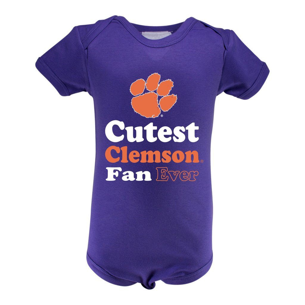 Clemson Infant Lap Shoulder Creeper Print | Two Feet Ahead