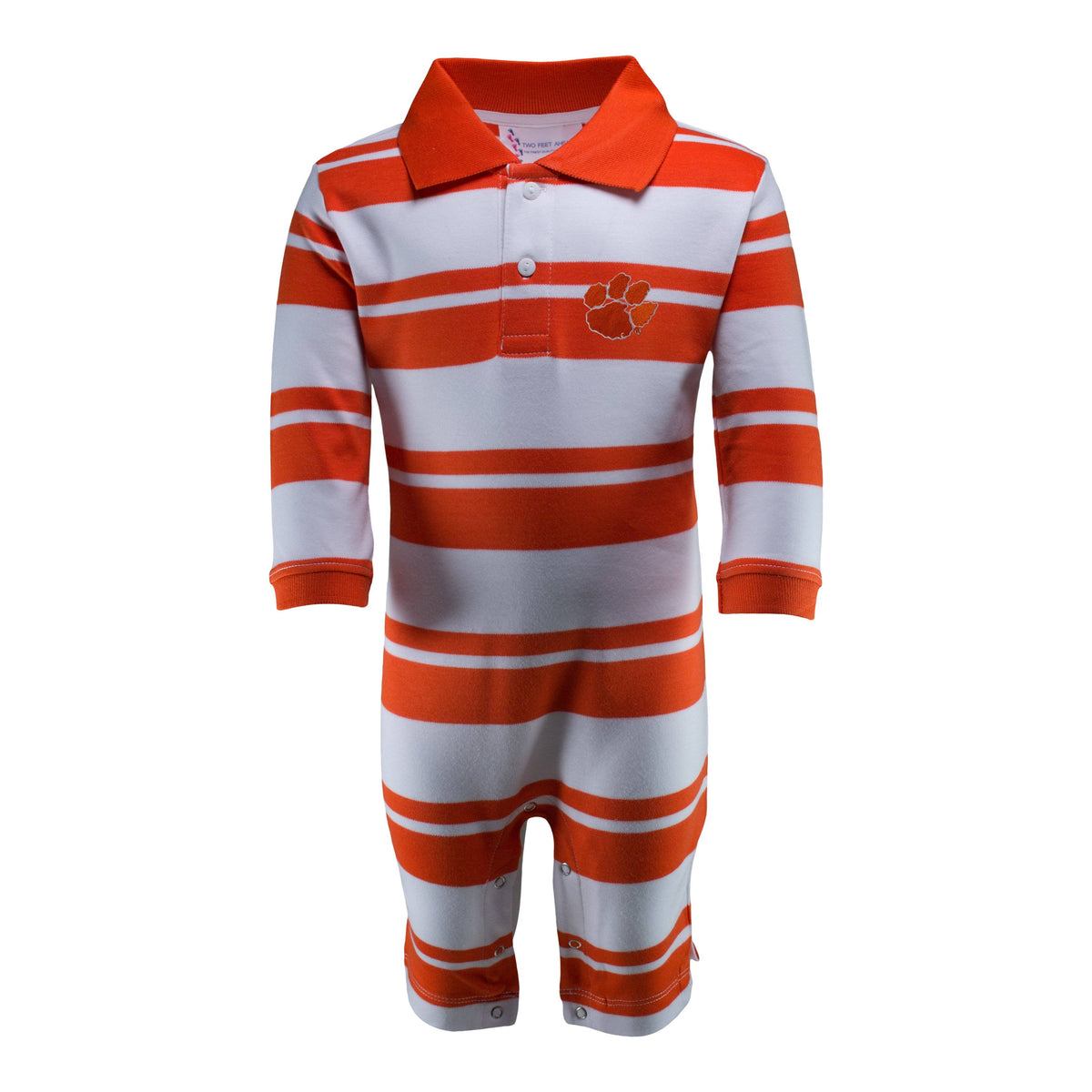 Clemson Rugby Long Leg Romper | Two Feet Ahead