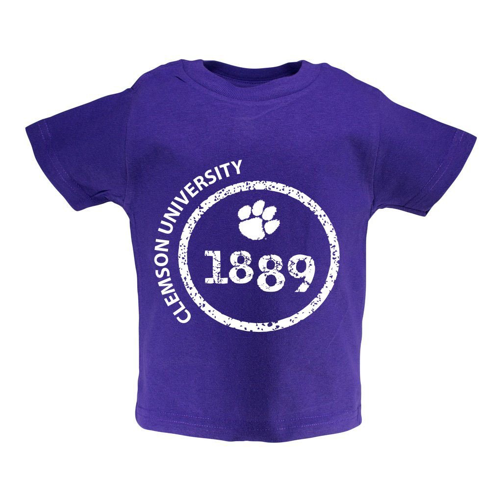 Clemson Toddler Short Sleeve T Shirt Print | Two Feet Ahead