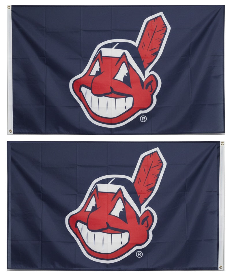 Cleveland Guardians Chief Wahoo Flag - Throwback