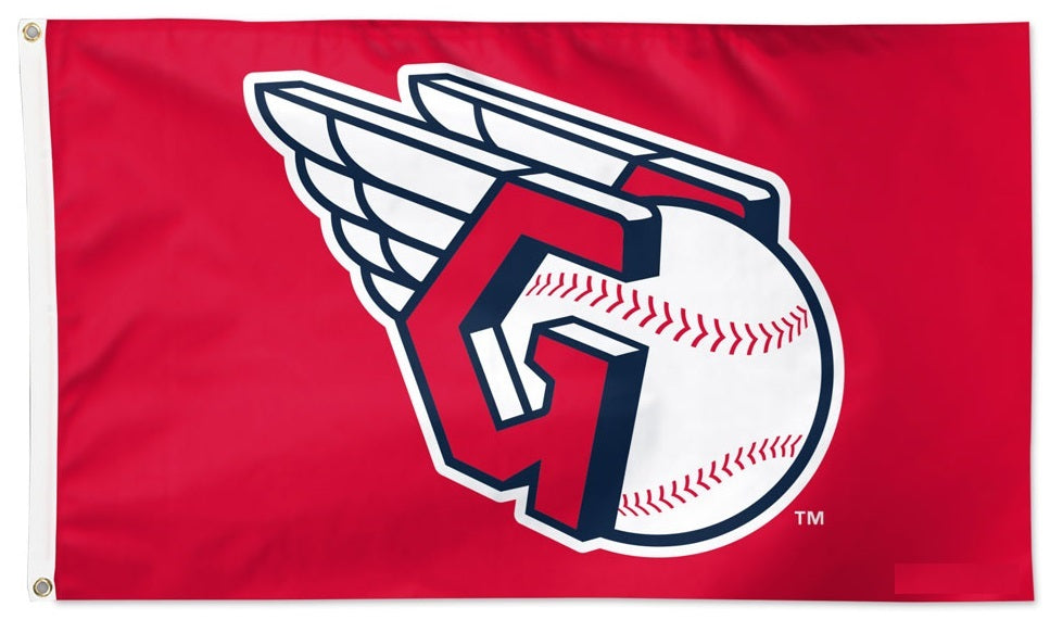 Cleveland Guardians Flag 3x5 Logo Red 1