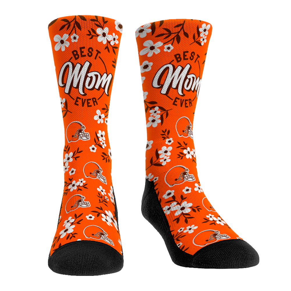 Cleveland Browns - Best Mom Floral | Rock 'Em Socks