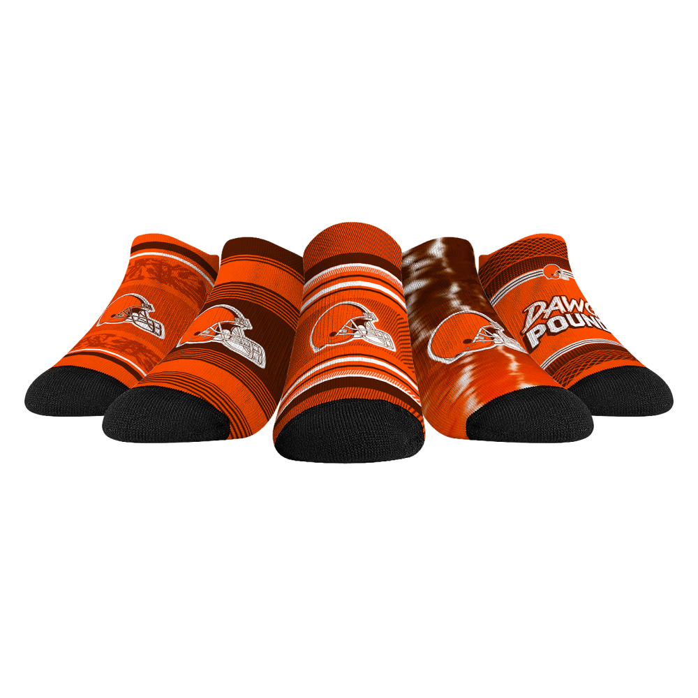 Cleveland Browns - Low Cut  - Super Fan 5-Pack | Rock 'Em Socks