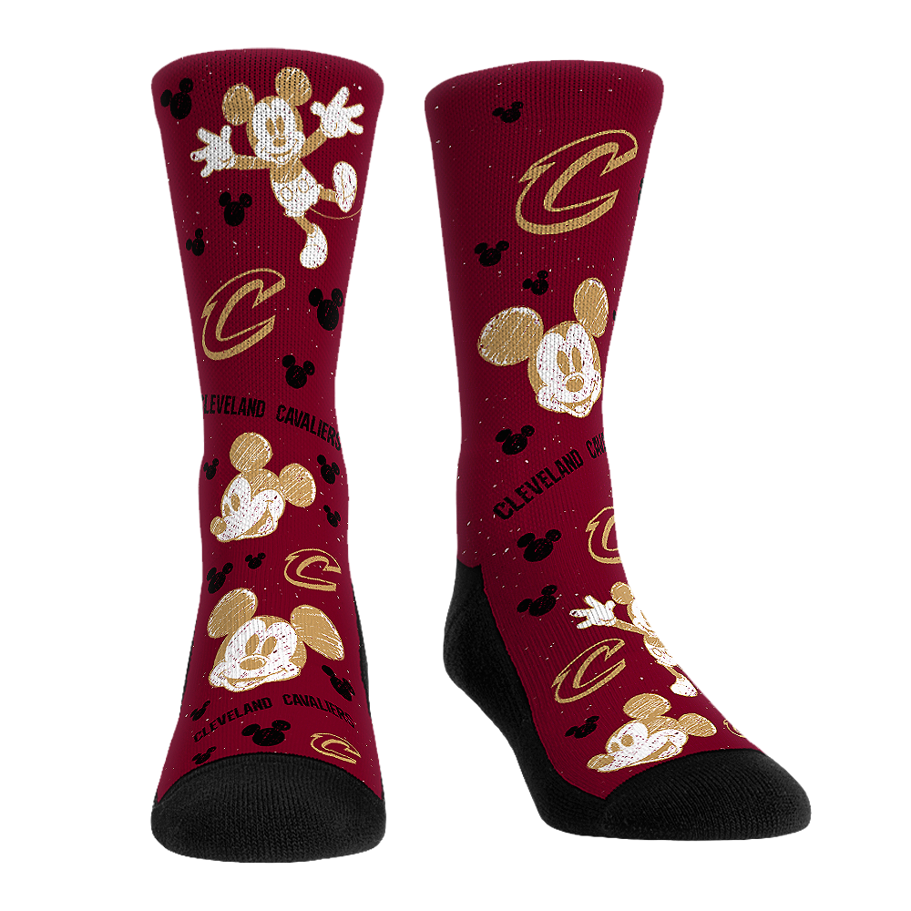 Cleveland Cavaliers - Disney  - Mickey Sketch | Rock 'Em Socks 1