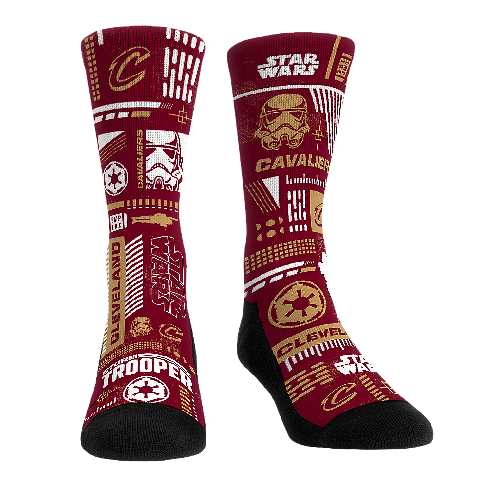 Cleveland Cavaliers - Star Wars  - Stormtrooper Pattern | Rock 'Em Socks