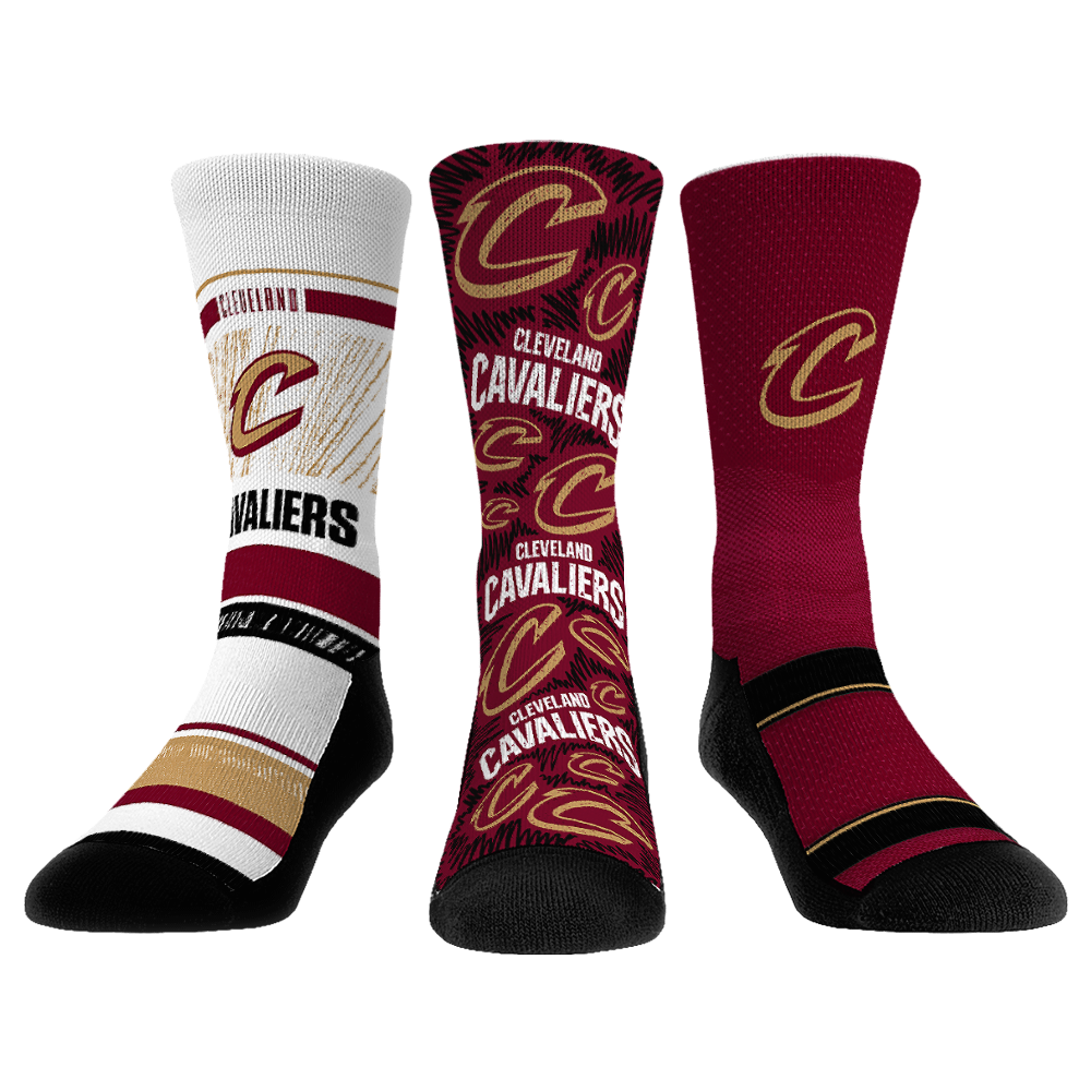 Cleveland Cavaliers - 3-Pack | Rock 'Em Socks 1